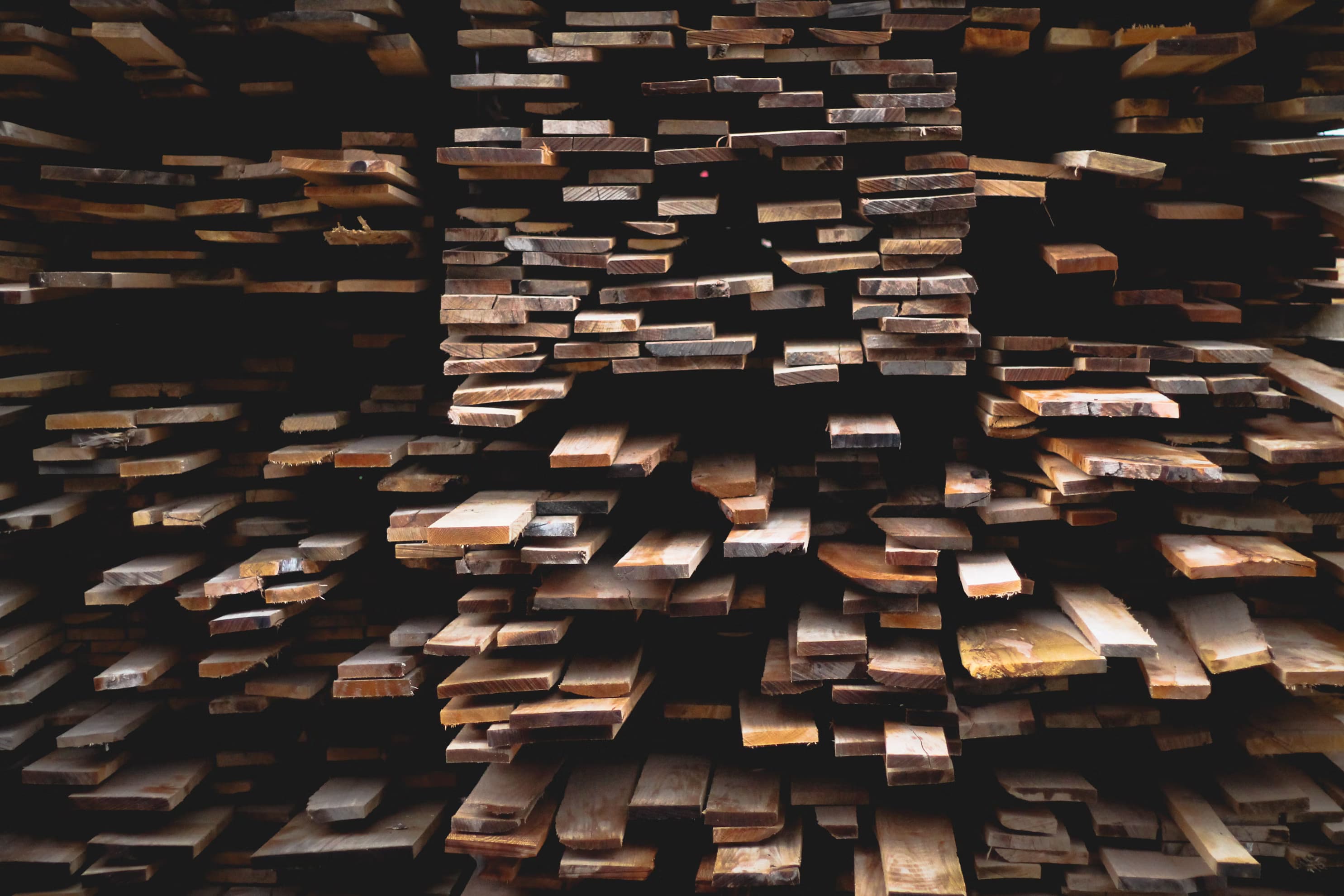 Recovered wood products for sustainable building